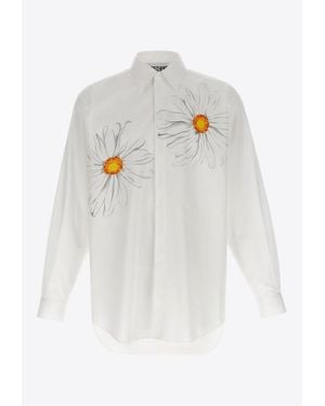 Moschino Margherite Long-Sleeved Shirt - White