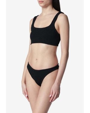 Hunza G Xandra Crinkled Bikini - Black