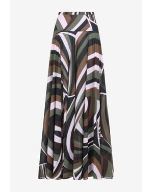 PUCCI Iride Print Maxi Skirt - White