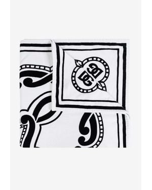 Dolce & Gabbana Bandana Print Bath Towel - Black