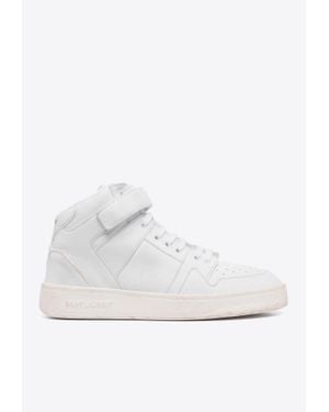 Saint Laurent Lax High-Top Sneakers - White
