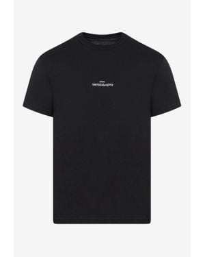 Maison Margiela Upside Down Logo T-Shirt - Black