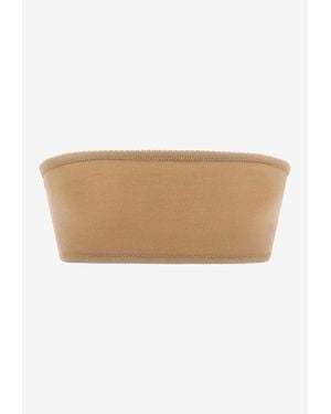 Maison Margiela Four Stitches Bandeau Bra - Natural