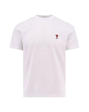 Ami Paris Ami De Coeur Crewneck T-Shirt - Pink