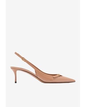 Dolce & Gabbana Cardinal 50 Slingback Pumps - White