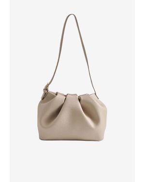 THEMOIRÈ Athena Bottolato Corn Shoulder Bag - Natural