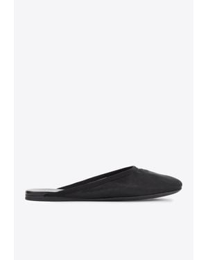 Miu Miu Slippers With Embroidered-Logo - White