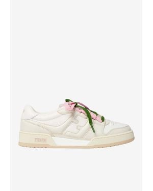 Fendi Match Low-Top Sneakers - White