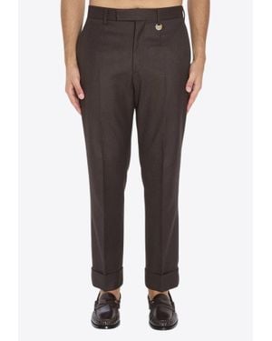 Burberry Tailored Wool Pants - Brown