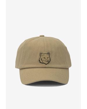 Maison Kitsuné Fox Head Trucker Hat - Natural
