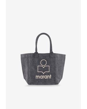Isabel Marant Small Yenky Canvas Tote Bag - Blue