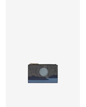 Etro Arnica Landscape Zip Cardholder - White