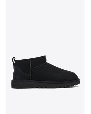 UGG Classic Ultra Mini Ankle Boots - Black