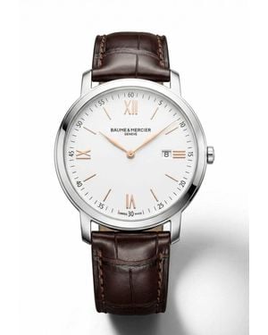 Baume & Mercier Classima 10415 42Mm Quartz Watch - Grey