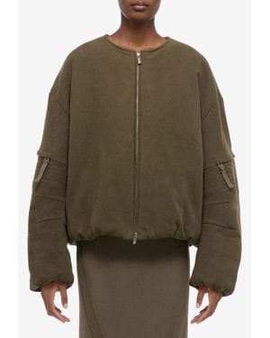 Helmut Lang Cocoon Padded Bomber Jacket - Green