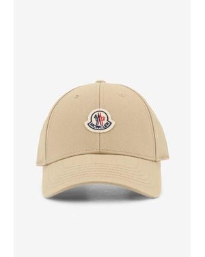 Moncler Logo Patch Baseball Cap - Natural