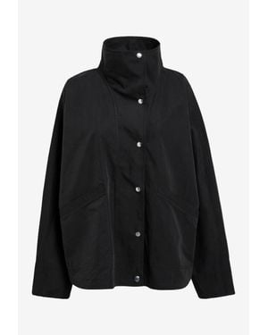 TOTEME Oversized Windbreaker Jacket - Black
