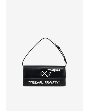 Off-White c/o Virgil Abloh Jitney 1.0 Leather Shoulder Bag - White
