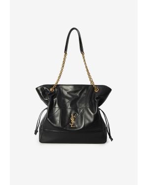 Saint Laurent Jamie Nappa Leather Tote Bag - Black
