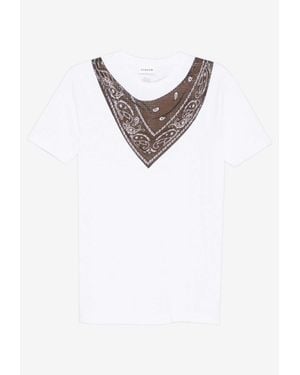 P.A.R.O.S.H. Cote Printed Bandana T-Shirt - White