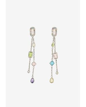 Marc Jacobs Luxe Gem Drop Earrings - White