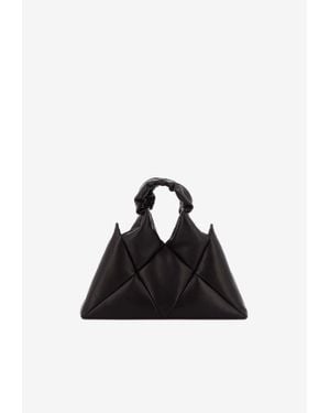 RECO Didi Quilted Nappa Top Handle Bag - Black