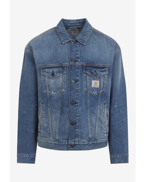 Carhartt Helston Painters Faded Denim Jacket - Blue
