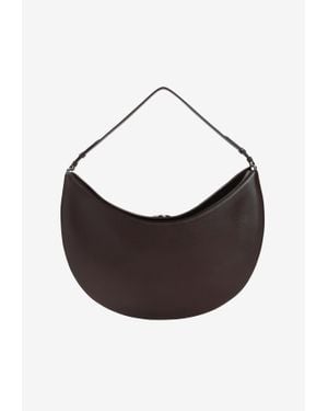 Jacquemus Large Ovalo Calf Leather Hobo Bag - Brown