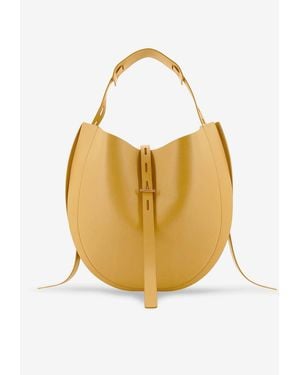 MINOBOSSI Liz Leather Crossbody Bag - Yellow