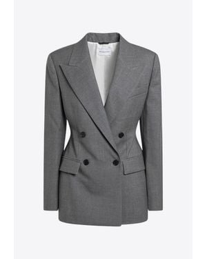 Givenchy Double-Breasted Wool Jacket - Grey