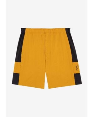Saint Laurent Cassandre Bermuda Shorts - Yellow