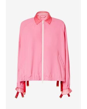 Fendi Zip-Up Shirt Jacket - Pink