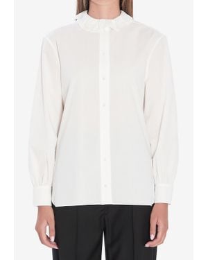 Saint Laurent Pierrot Long-Sleeved Shirt - White
