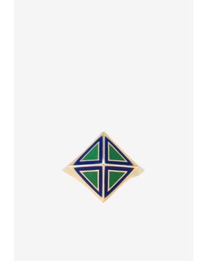 Djihan The Pyra 18-Karat Ring - Blue