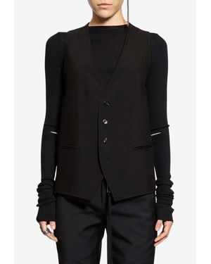 Ann Demeulemeester Charlotte Classic Waistcoat - Black