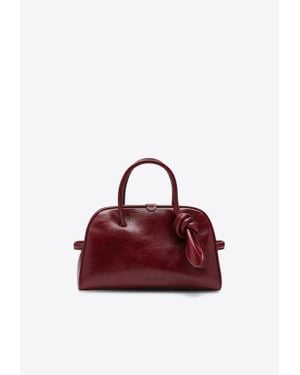 Jacquemus Small Turismo Shiny Leather Handbag - Red