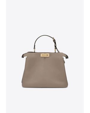 Fendi Medium Peekaboo Soft Leather Shoulder Bag - Multicolour