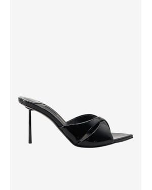 Le Silla Shirley 80 Patent Leather Sandals - Black