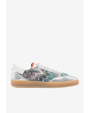 Missoni Alice Patterned Low-Top Sneakers - White
