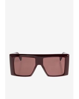 Balmain B-Stage Oversized Square Sunglasses - Red