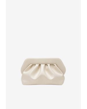 THEMOIRÈ Tia Pleated Clutch Bag - Natural