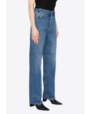 MERYLL ROGGE Washed Straight-Leg Jeans - Blue