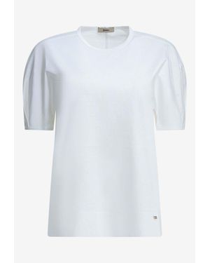 Herno Crewneck Logo T-Shirt - White