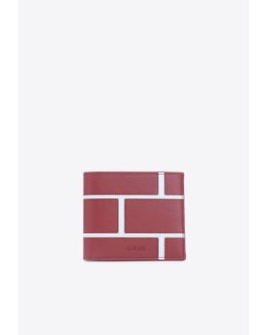 Loewe Brick Bi-Fold Wallet - Red