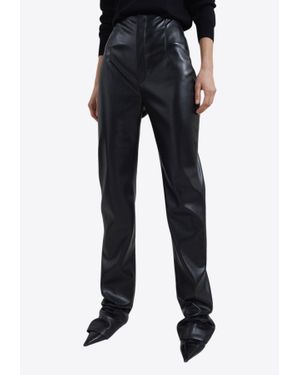 Frankie Shop Ziggys Long Leather Pants - Black