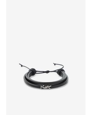 Saint Laurent Multi-Strand Bracelet - White