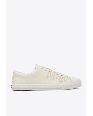Prada Leather Low-Top Sneakers - White