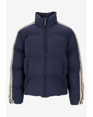 Palm Angels Classic Logo Track Down Jacket - Blue