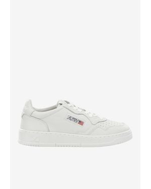 Autry Medalist Low Nappa Leather Sneakers - White