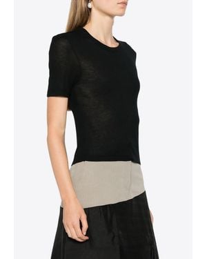 Halfboy Baby Ribbed T-Shirt - Black